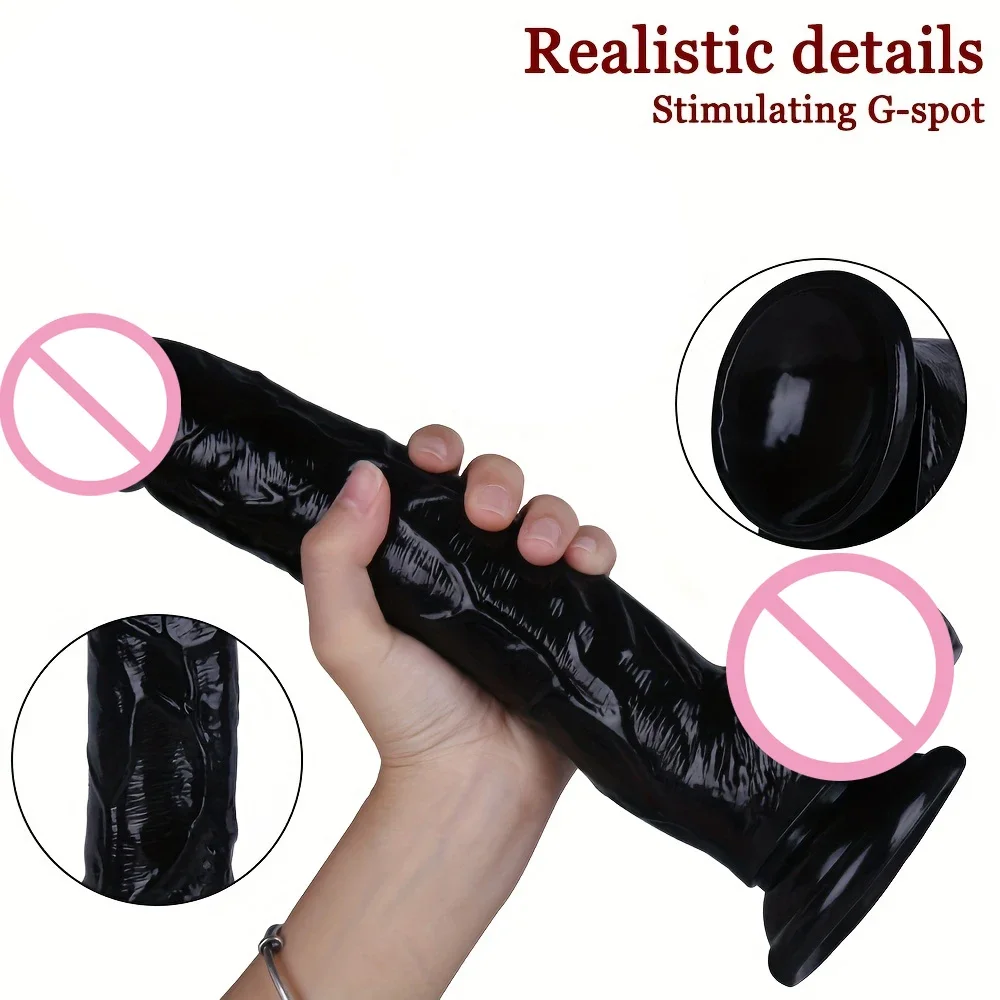 11inch/28cm Realistic Dildo Cock for Women Anal Sex Toys Huge Fake Penis with Suction Cup Flexible G-spot Curved Shaft and Ball 11inch/28cm Realistic Dildo Cock for Women Anal Sex Toys Huge Fake Penis with Suction Cup Flexible G-spot Curved Shaft and Ball