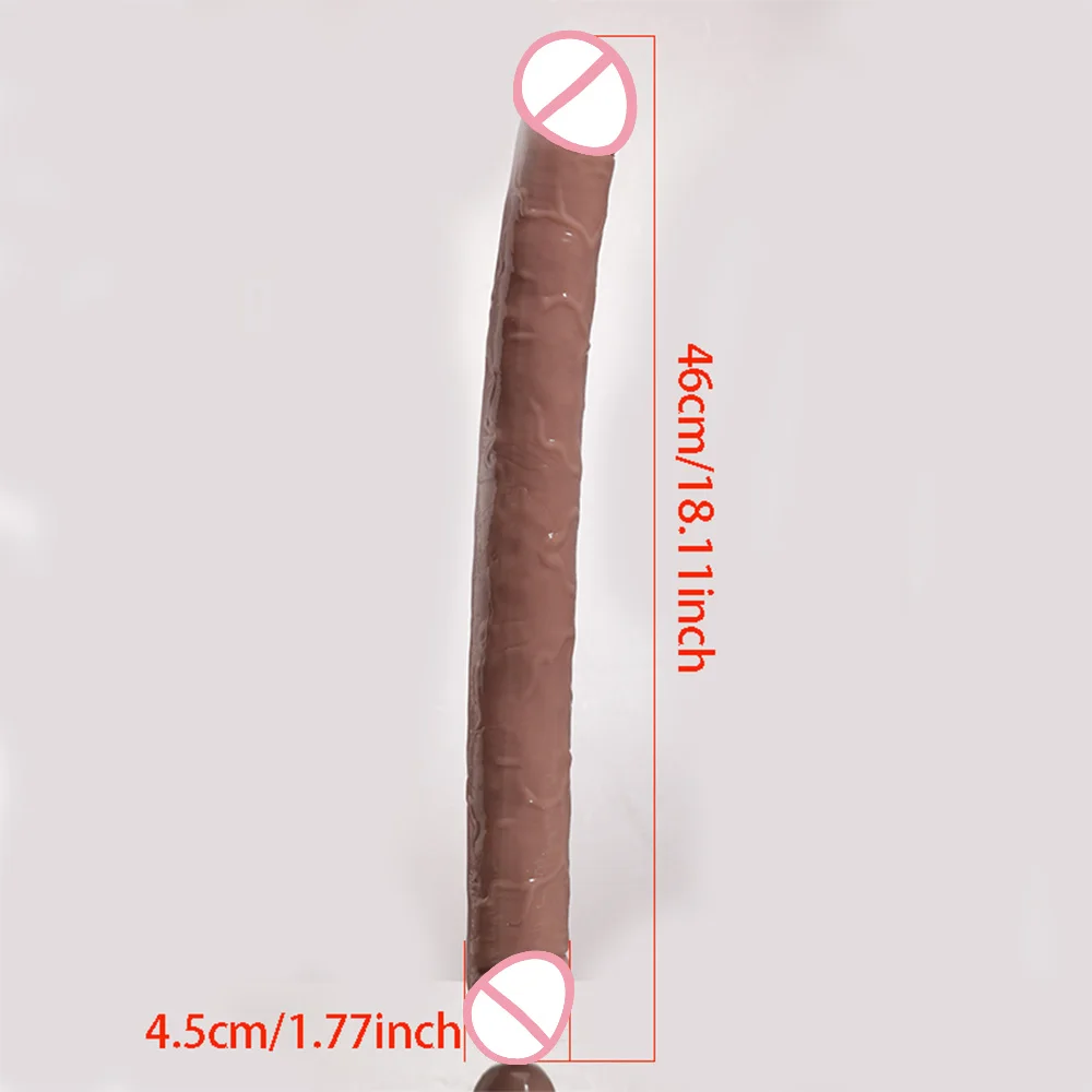 46cm Double Head Dildo Long Jelly Realistic Dildo Big Penis Anal Plug Huge Vaginal Stimulator Sex Toys for Lesbian Couples Gay