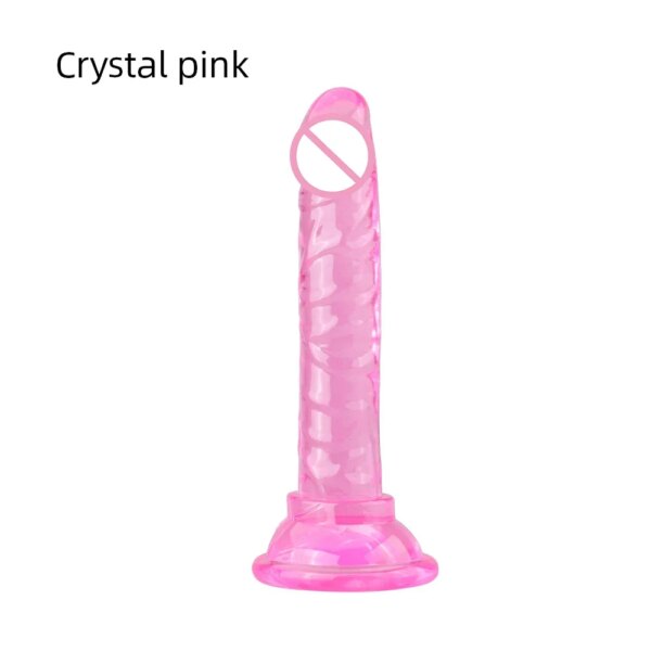 Erotic Soft Jelly Dildo Realistic Bullet Vibrator Anal Dildo Strap On Big Penis Suction Cup Toys for Adult Sex Toys for Woman