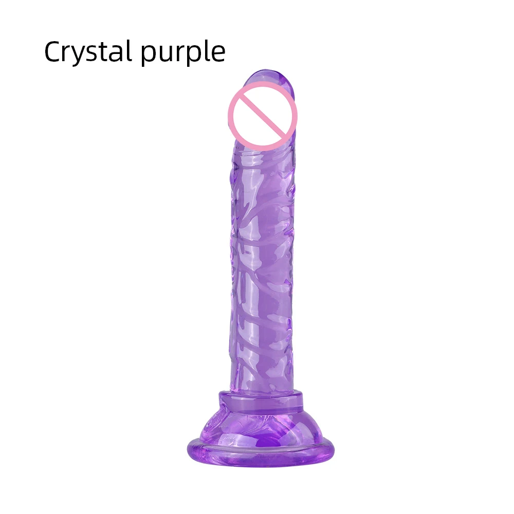 Erotic Soft Jelly Dildo Realistic Bullet Vibrator Anal Dildo Strap On Big Penis Suction Cup Toys for Adult Sex Toys for Woman