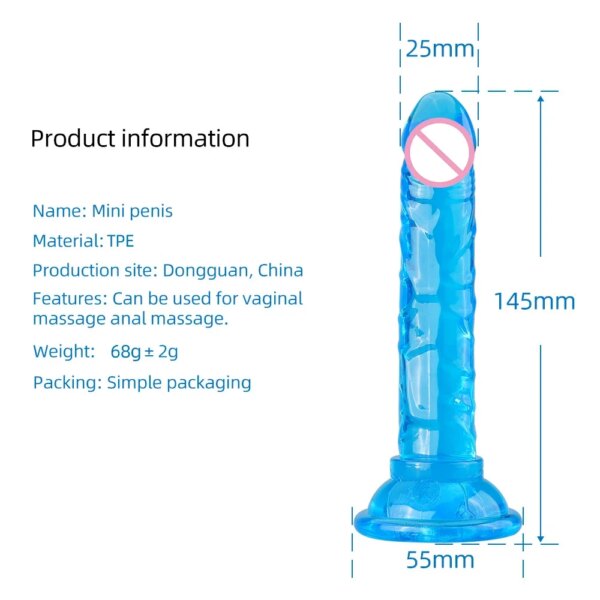 Erotic Soft Jelly Dildo Realistic Bullet Vibrator Anal Dildo Strap On Big Penis Suction Cup Toys for Adult Sex Toys for Woman