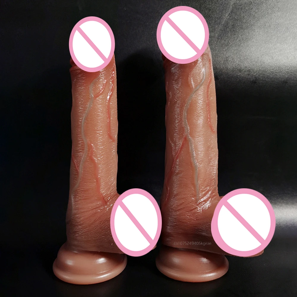 Large Suction Cup Dildo Telescopic Dildo Full Size Realistic Vibrator Rubber Penis Real Toys For Adults Sex Toys For Women