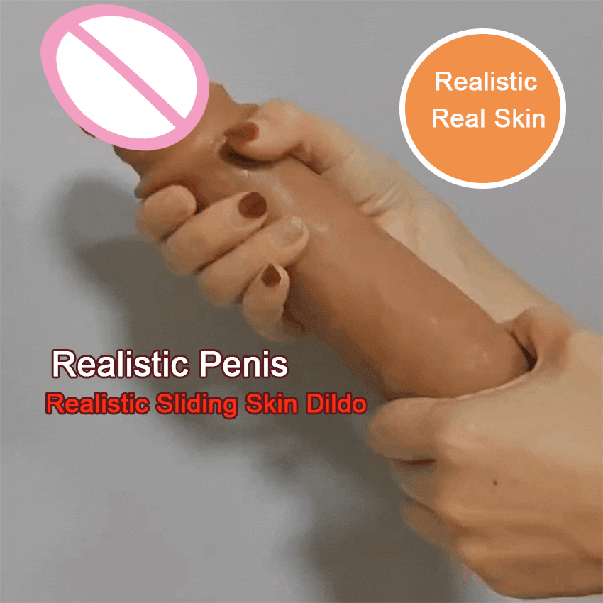 Soft Sliding Penis for Women Realistic Dildo With Strong Suction Cup Female Vagina Masturbator Couple Adult Sex Toys Big Dick Soft Sliding Penis for Women Realistic Dildo With Strong Suction Cup Female Vagina Masturbator Couple Adult Sex Toys Big Dick