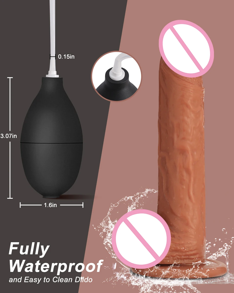 Realistic Squirting Dildo Ejaculating Penis Soft Dildos With Curved Shaft And Balls For Women G-Spot And Anal Prostate 8.07 Inch Realistic Squirting Dildo Ejaculating Penis Soft Dildos With Curved Shaft And Balls For Women G-Spot And Anal Prostate 8.07 Inch