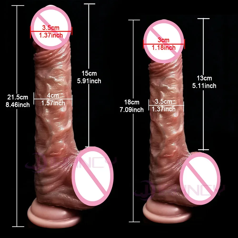Realistic Dildos for Women Skin Sliding Foreskin Testicles Dildo Anal Vaginal Stimulation Strapon Big Penis Sex Toys for Woman