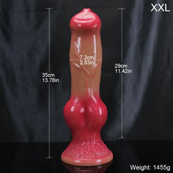 XXL New Realistic Animal Dog Dildo Soft Huge Wolf Penis Suction Cup Anal Sex Toys For Female Strapon Butt Plug Erotic Shop Dick