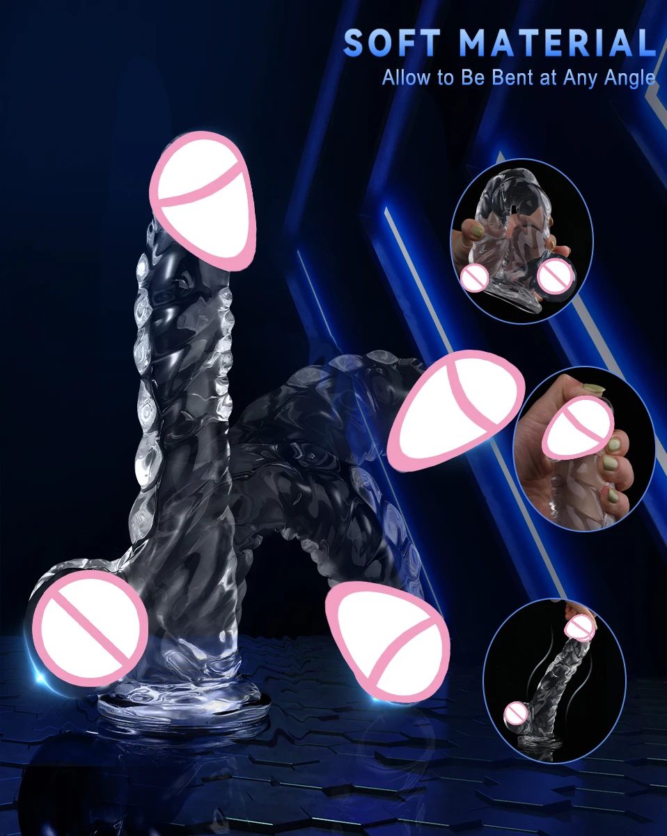 Clear Realistic Dildo 9 Inch G-Spot Monster Dildos With Suction Cup Erotic Jelly Penis Men Fake Dick Anal Butt Plug Sex Toys Clear Realistic Dildo 9 Inch G-Spot Monster Dildos With Suction Cup Erotic Jelly Penis Men Fake Dick Anal Butt Plug Sex Toys
