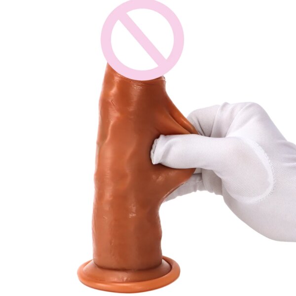 Soft Skin Feeling Silicone Realistic Dildo Sex Toys Huge Big Penis With Suction Cup Female Masturbators Anal Vagina Stimulation