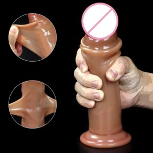 Soft Skin Feeling Silicone Realistic Dildo Sex Toys Huge Big Penis With Suction Cup Female Masturbators Anal Vagina Stimulation