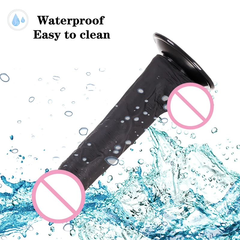  Female Masturbator Skin Feeling Realistic Soft Huge Black African Dildo Silicone Suction Cup for Women Big Dick Sex Toys