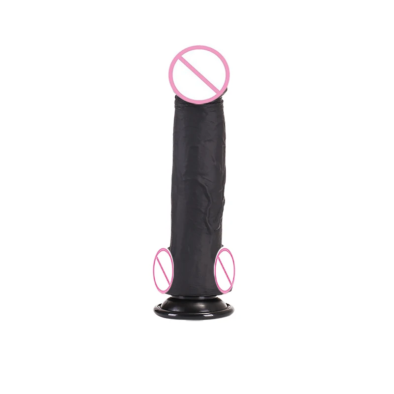  Female Masturbator Skin Feeling Realistic Soft Huge Black African Dildo Silicone Suction Cup for Women Big Dick Sex Toys