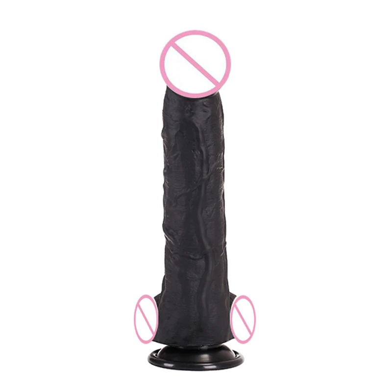  Female Masturbator Skin Feeling Realistic Soft Huge Black African Dildo Silicone Suction Cup for Women Big Dick Sex Toys