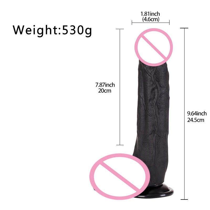  Female Masturbator Skin Feeling Realistic Soft Huge Black African Dildo Silicone Suction Cup for Women Big Dick Sex Toys