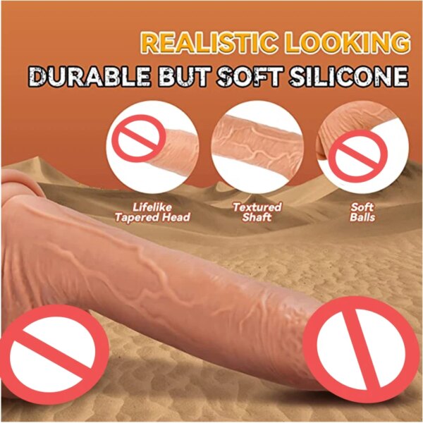Automatic Realistic Big Dildo Vibrator Nude Penis Artificial Telescopic Swing Heating Silicone Remote Control Sex Toys for Women
