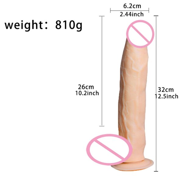 Female Giant Masturbator  Extra Large Dildo Healthy Soft Glue Suction Cup For Women Big Dick Sex Toys