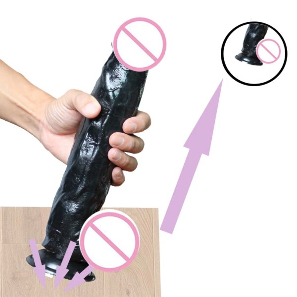 Female Giant Masturbator  Extra Large Dildo Healthy Soft Glue Suction Cup For Women Big Dick Sex Toys
