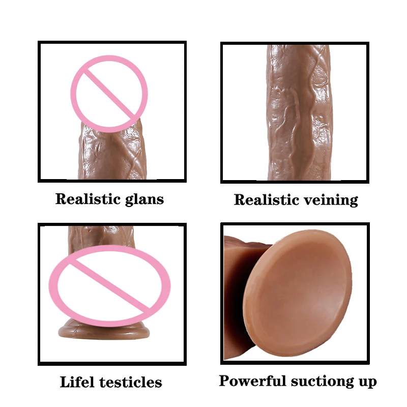 Moonuo Female Giant Masturbator  Extra Large Dildo Healthy Soft Glue Suction Cup For Women Big Dick Sex Toys