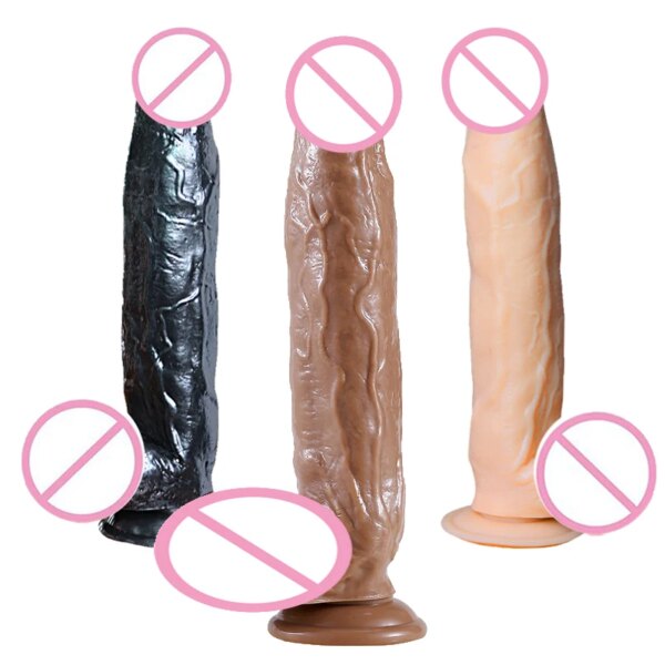 Female Giant Masturbator  Extra Large Dildo Healthy Soft Glue Suction Cup For Women Big Dick Sex Toys