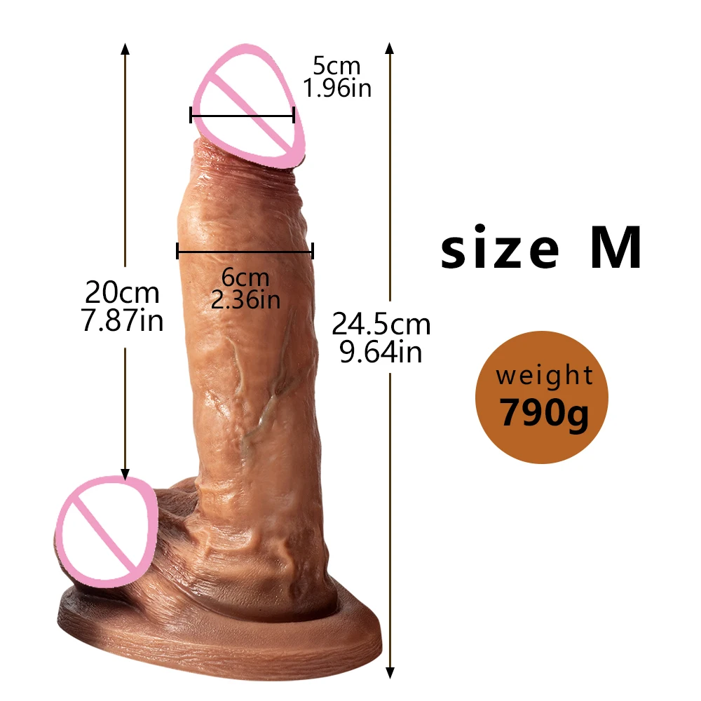 Big Dark Dildos Super Large Penis Silicone Powerful Suction Cup Anal Sex Toy For Women Soft Penis Adults  Sex Tools 18