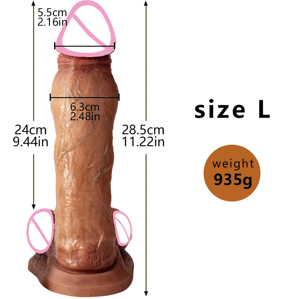 Big Dark Dildos Super Large Penis Silicone Powerful Suction Cup Anal Sex Toy For Women Soft Penis Adults  Sex Tools 18