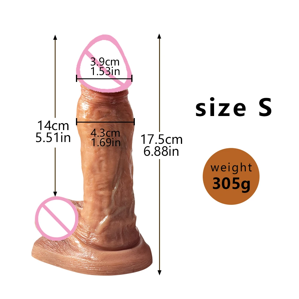 Big Dark Dildos Super Large Penis Silicone Powerful Suction Cup Anal Sex Toy For Women Soft Penis Adults  Sex Tools 18