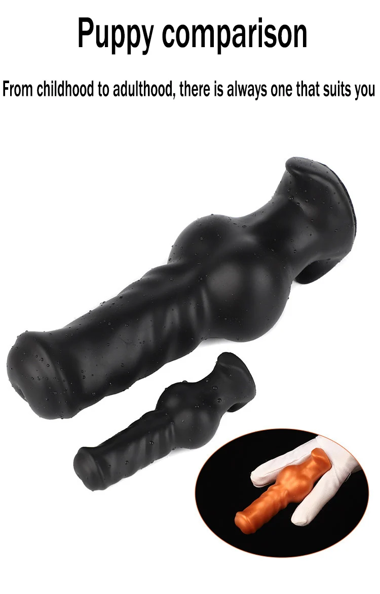 New Soft Dog Dildo Silicone Back Big Butt Plug Alien Animal Dildo Fisting Large Anal Toys Sex Toy For Women Men Anal Dilator Xxl