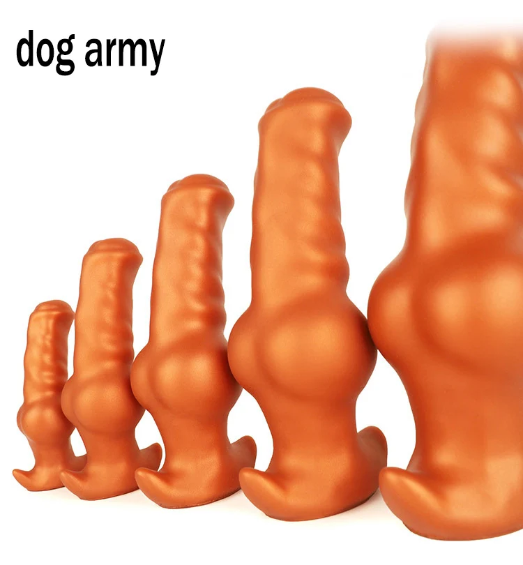 New Soft Dog Dildo Silicone Back Big Butt Plug Alien Animal Dildo Fisting Large Anal Toys Sex Toy For Women Men Anal Dilator Xxl