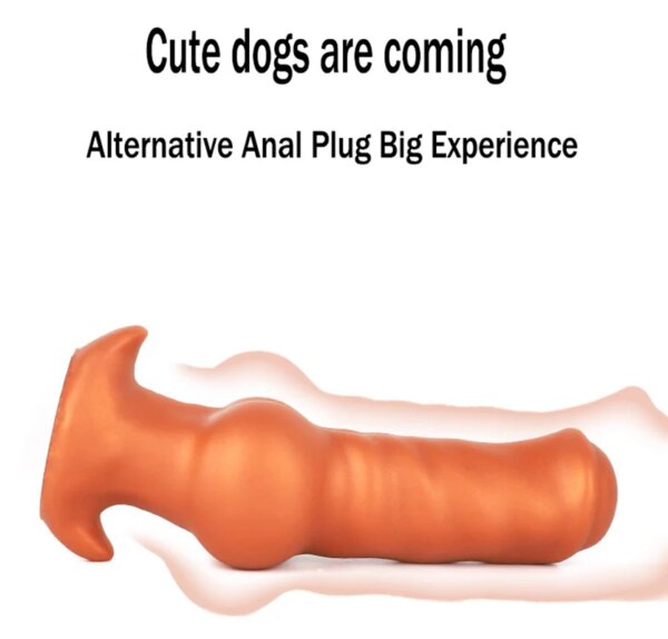 New Soft Dog Dildo Silicone Back Big Butt Plug Alien Animal Dildo Fisting Large Anal Toys Sex Toy For Women Men Anal Dilator Xxl