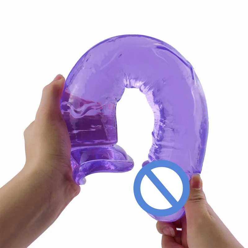 Medium Size Transparent Dildo with Suction Cup Jelly Dildos Sex Toys Woman Fake Dick Toy Big Dildo Suction Cup Penis Anal Dildo