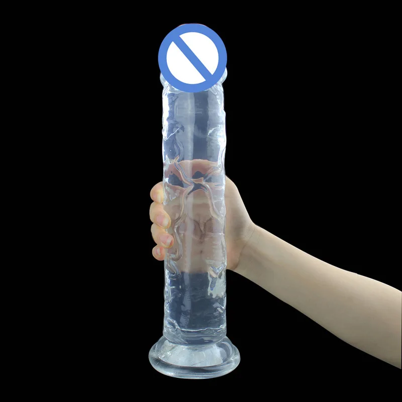 Medium Size Transparent Dildo with Suction Cup Jelly Dildos Sex Toys Woman Fake Dick Toy Big Dildo Suction Cup Penis Anal Dildo