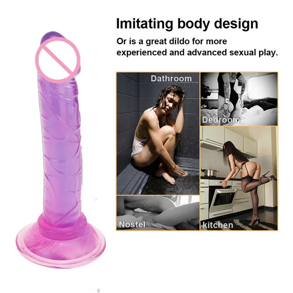 Huge Silicone Big Pseudopenis Reusable Large Dildos Realistic Penis Suction Cup Dildo Vibrator Female Masturbation Toy Sex Toys Huge Silicone Big Pseudopenis Reusable Large Dildos Realistic Penis Suction Cup Dildo Vibrator Female Masturbation Toy Sex Toys