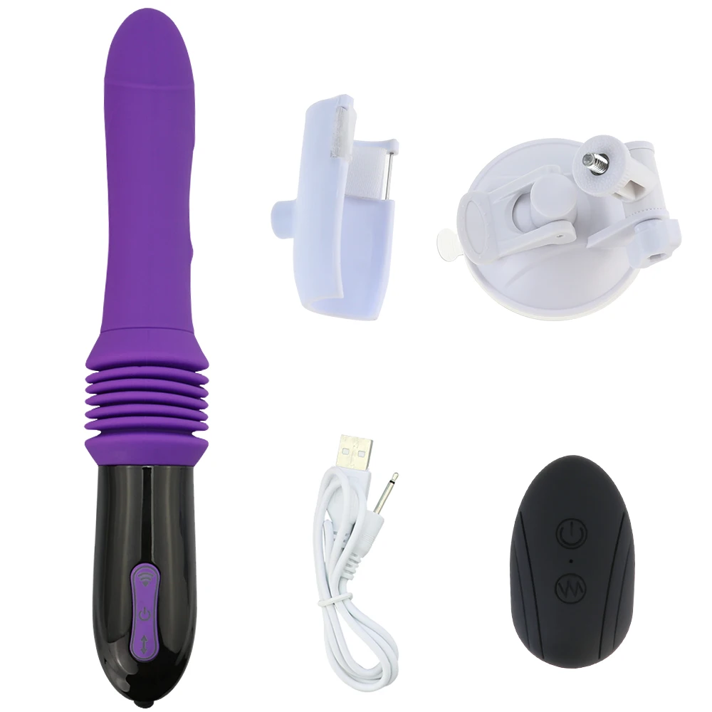 Remote Control Big Dildo Vibrators Telescopic Automatic Sex Machine Adult Sex Products with Suction Cup Erotic Sex Toy For Woman