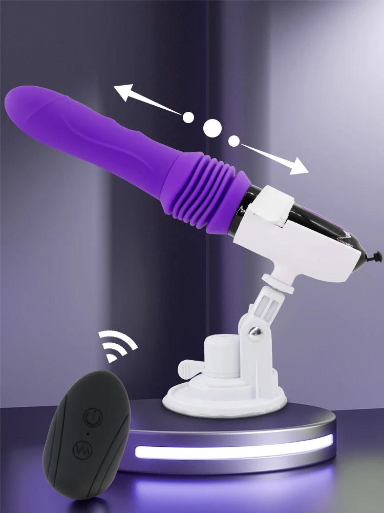 Remote Control Big Dildo Vibrators Telescopic Automatic Sex Machine Adult Sex Products with Suction Cup Erotic Sex Toy For Woman