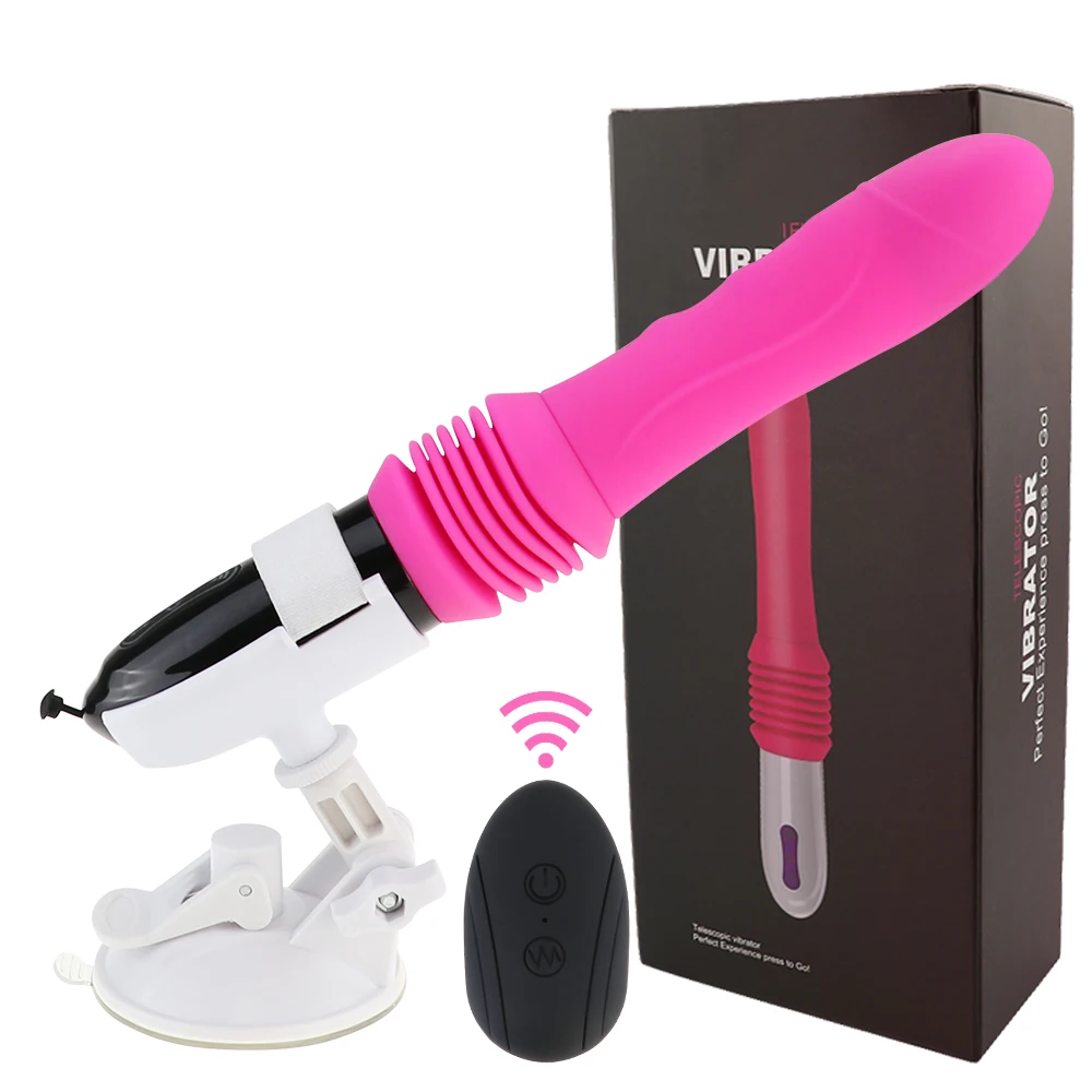 Remote Control Big Dildo Vibrators Telescopic Automatic Sex Machine Adult Sex Products with Suction Cup Erotic Sex Toy For Woman