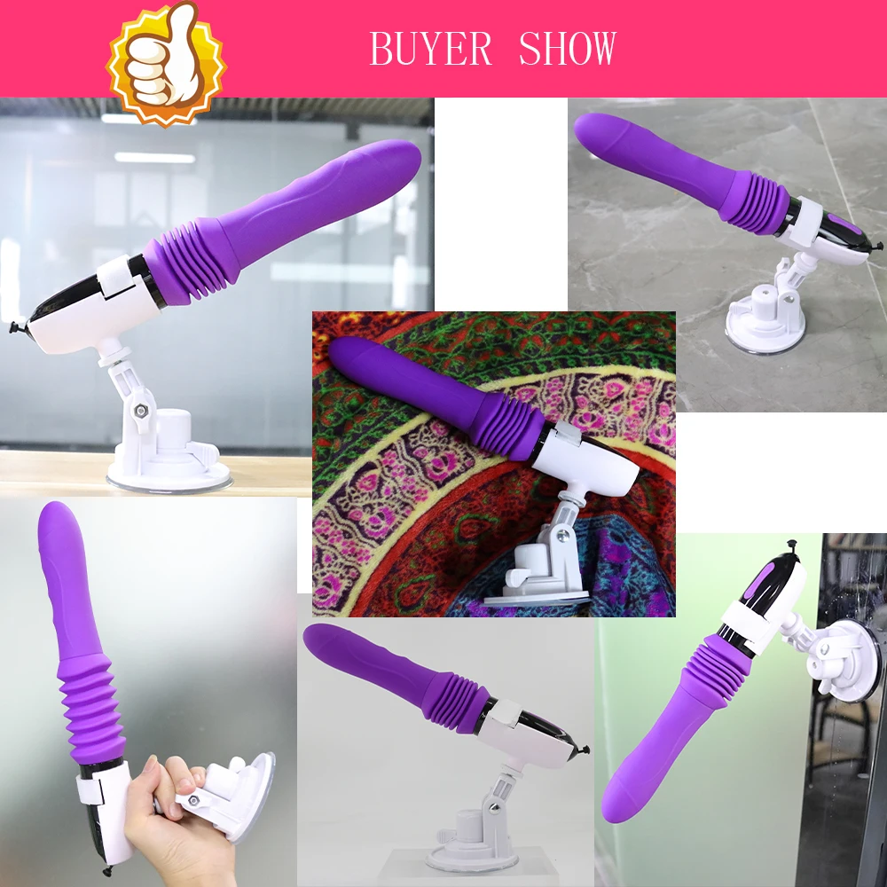 Remote Control Big Dildo Vibrators Telescopic Automatic Sex Machine Adult Sex Products with Suction Cup Erotic Sex Toy For Woman