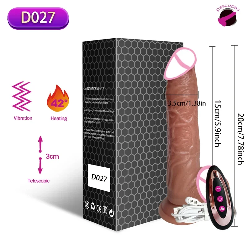 Vibrator for Women Sextoy Heating Dildo Penis Vibrators Female Masturbators Big Telescopic Swing Erotic Toy Sex Toys for womans