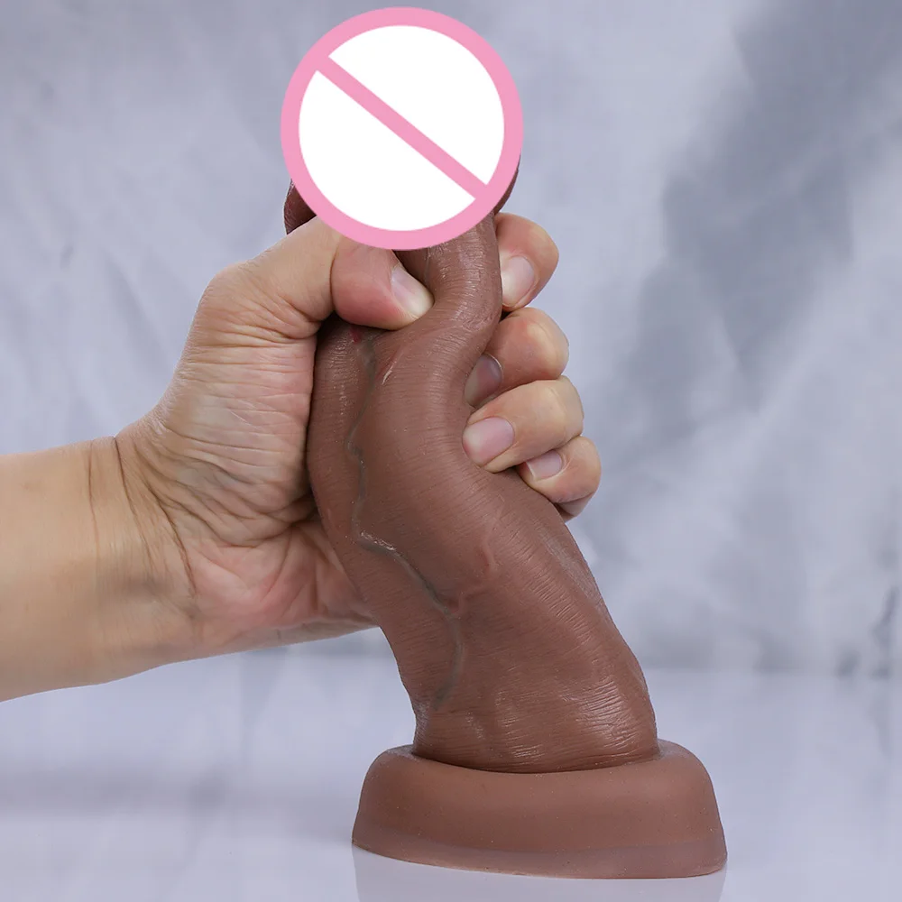 Big Glans Realistic Soft Dildo Cheap Small Penis Silicone Suction Cup Vibrator Dick Anal Butt Sex Toys Men Women Gay Huge Cock