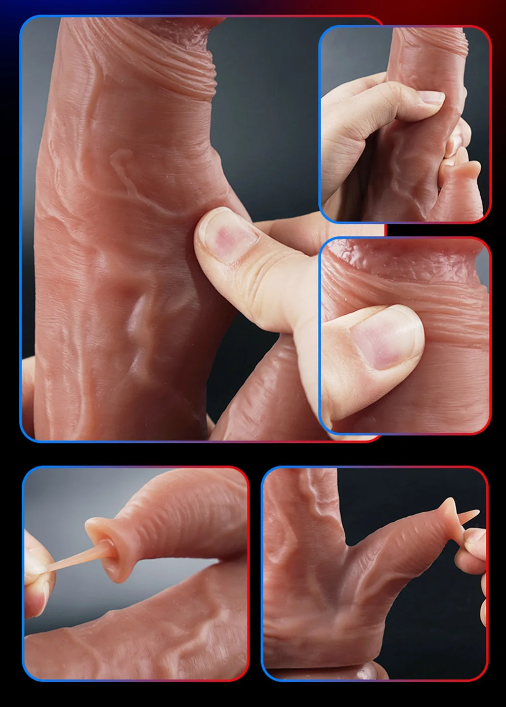 Big Glans Realistic Soft Dildo Cheap Small Penis Silicone Suction Cup Vibrator Dick Anal Butt Sex Toys Men Women Gay Huge Cock