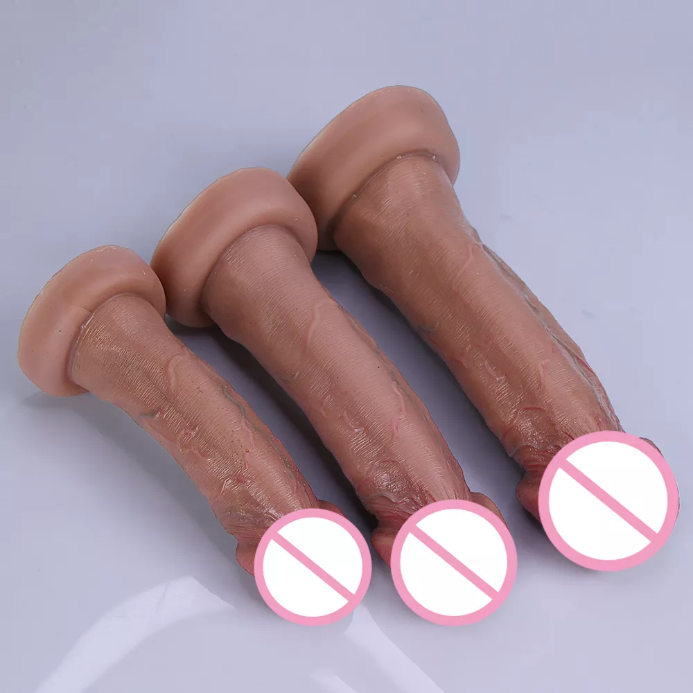 Big Glans Realistic Soft Dildo Cheap Small Penis Silicone Suction Cup Vibrator Dick Anal Butt Sex Toys Men Women Gay Huge Cock