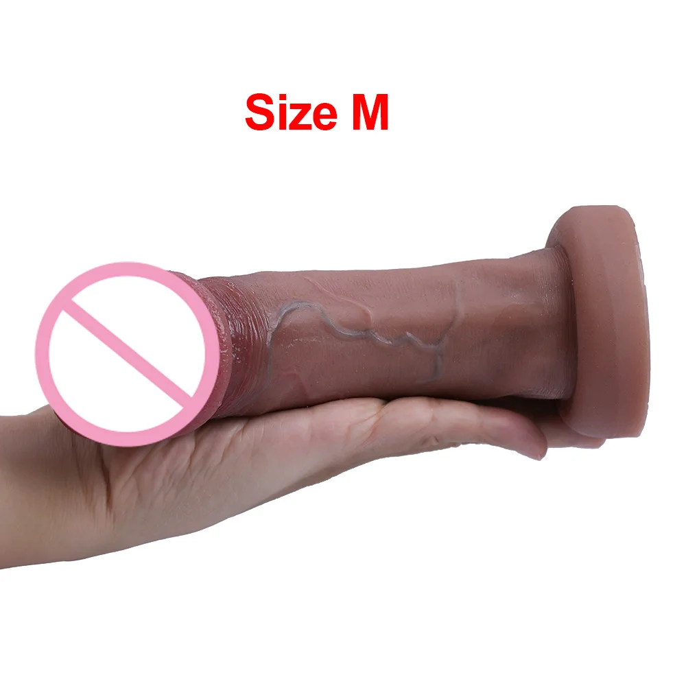Big Glans Realistic Soft Dildo Cheap Small Penis Silicone Suction Cup Vibrator Dick Anal Butt Sex Toys Men Women Gay Huge Cock