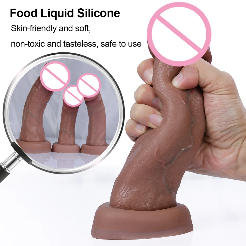 Big Glans Realistic Soft Dildo Cheap Small Penis Silicone Suction Cup Vibrator Dick Anal Butt Sex Toys Men Women Gay Huge Cock
