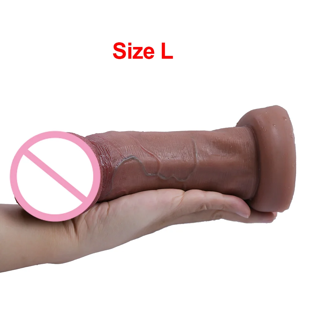 Big Glans Realistic Soft Dildo Cheap Small Penis Silicone Suction Cup Vibrator Dick Anal Butt Sex Toys Men Women Gay Huge Cock