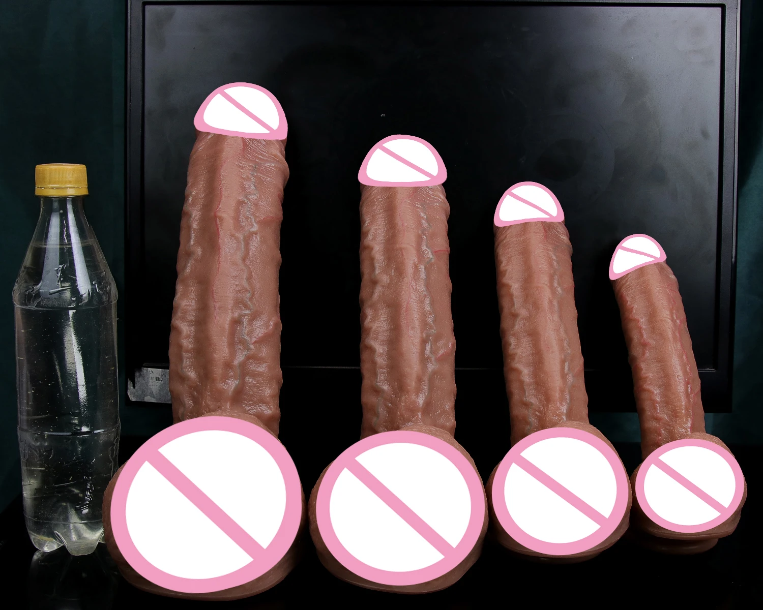 Advanced Realistic Veins Penis Soft Huge Dildo Double Silicone Big Masturbation Cock Woman Anal Sex Toy Suction Cup Small Dick