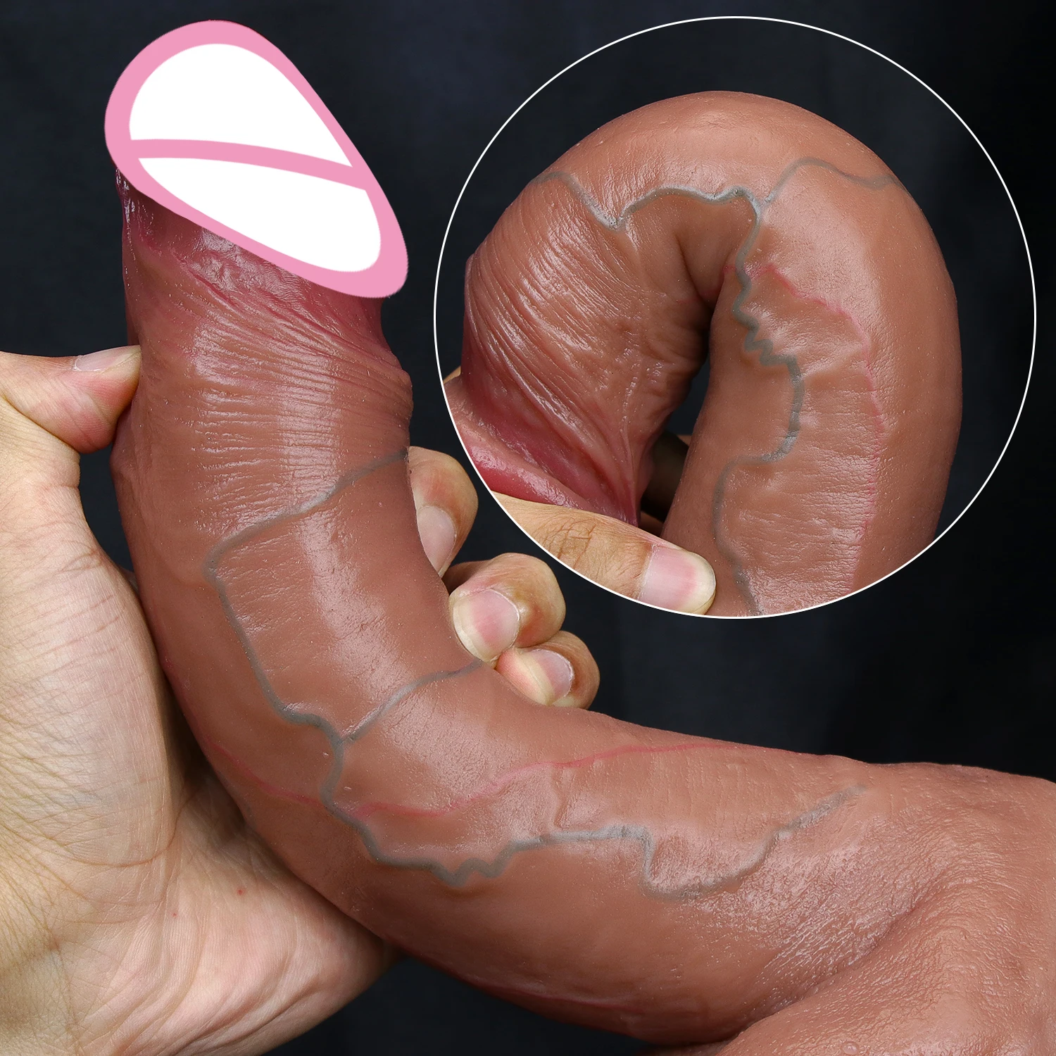 Realistic Soft Big Dildo Double Silicone Large Penis Masturbators Cock Gay Anal Sex Toys for Man Woman Powerful Suction Cup Dick