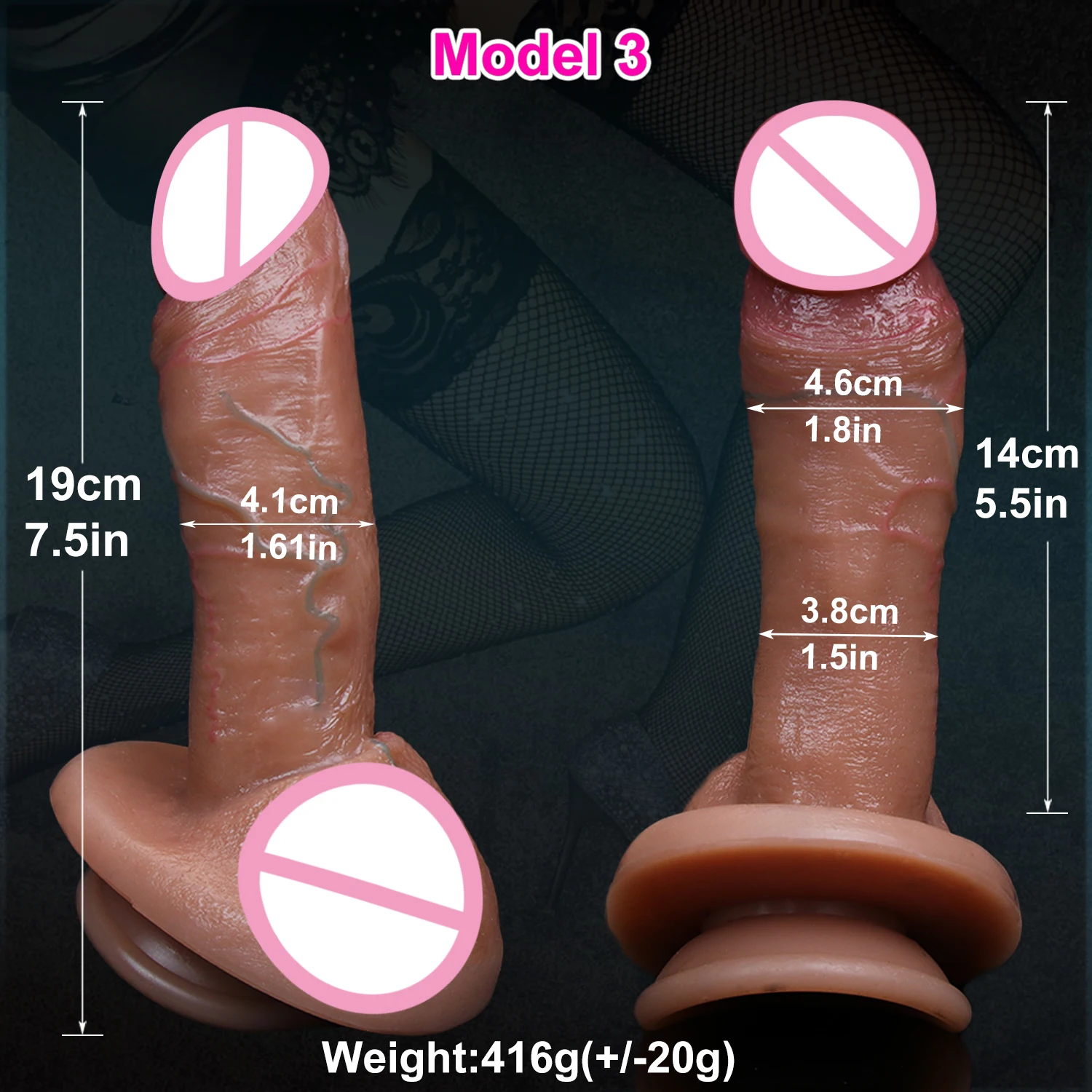 New Soft Realistic Small Dildo Silicone Erotic Big Penis Masturbators Double Cock Women Anal Sex Toy Powerful Suction Cup Dick