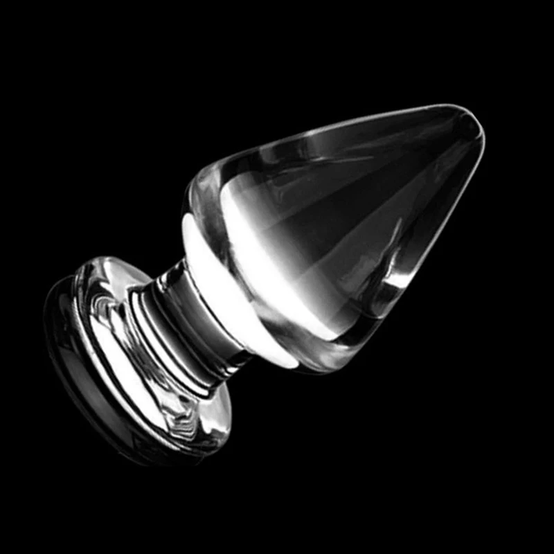 60mm Large Crystal Butt Plug Vagina Ball Big Pyrex Glass Anal Dildo Bead Adult Sex Toys for Women Men Gay Masturbator