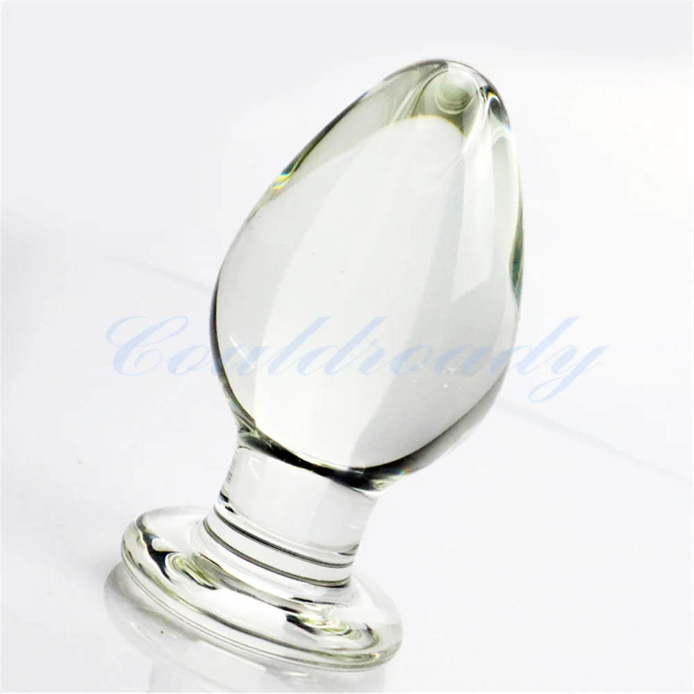 60mm Large Crystal Butt Plug Vagina Ball Big Pyrex Glass Anal Dildo Bead Adult Sex Toys for Women Men Gay Masturbator