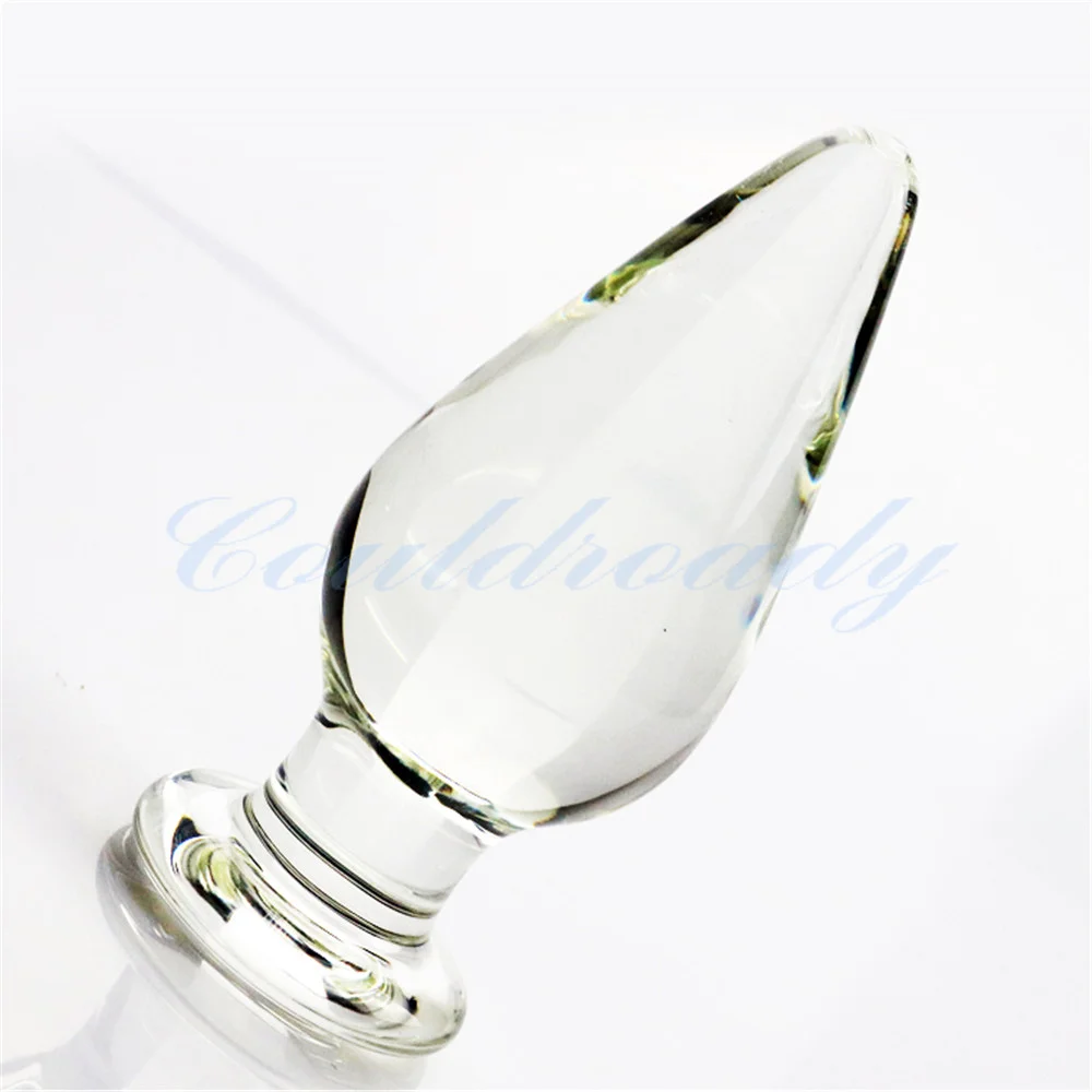 60mm Large Crystal Butt Plug Vagina Ball Big Pyrex Glass Anal Dildo Bead Adult Sex Toys for Women Men Gay Masturbator