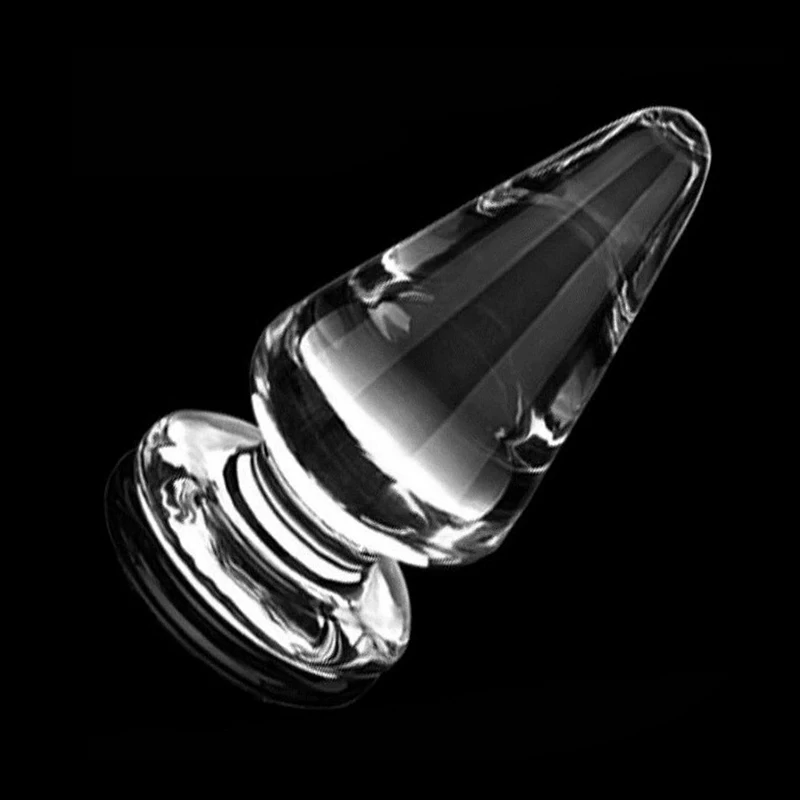 60mm Large Crystal Butt Plug Vagina Ball Big Pyrex Glass Anal Dildo Bead Adult Sex Toys for Women Men Gay Masturbator