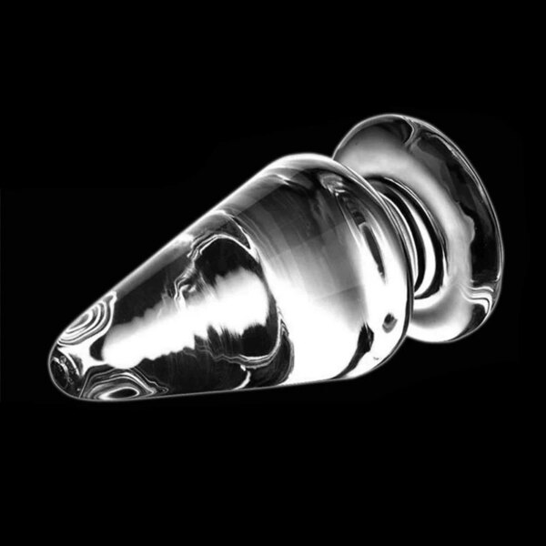 60mm Large Crystal Butt Plug Vagina Ball Big Pyrex Glass Anal Dildo Bead Adult Sex Toys for Women Men Gay Masturbator